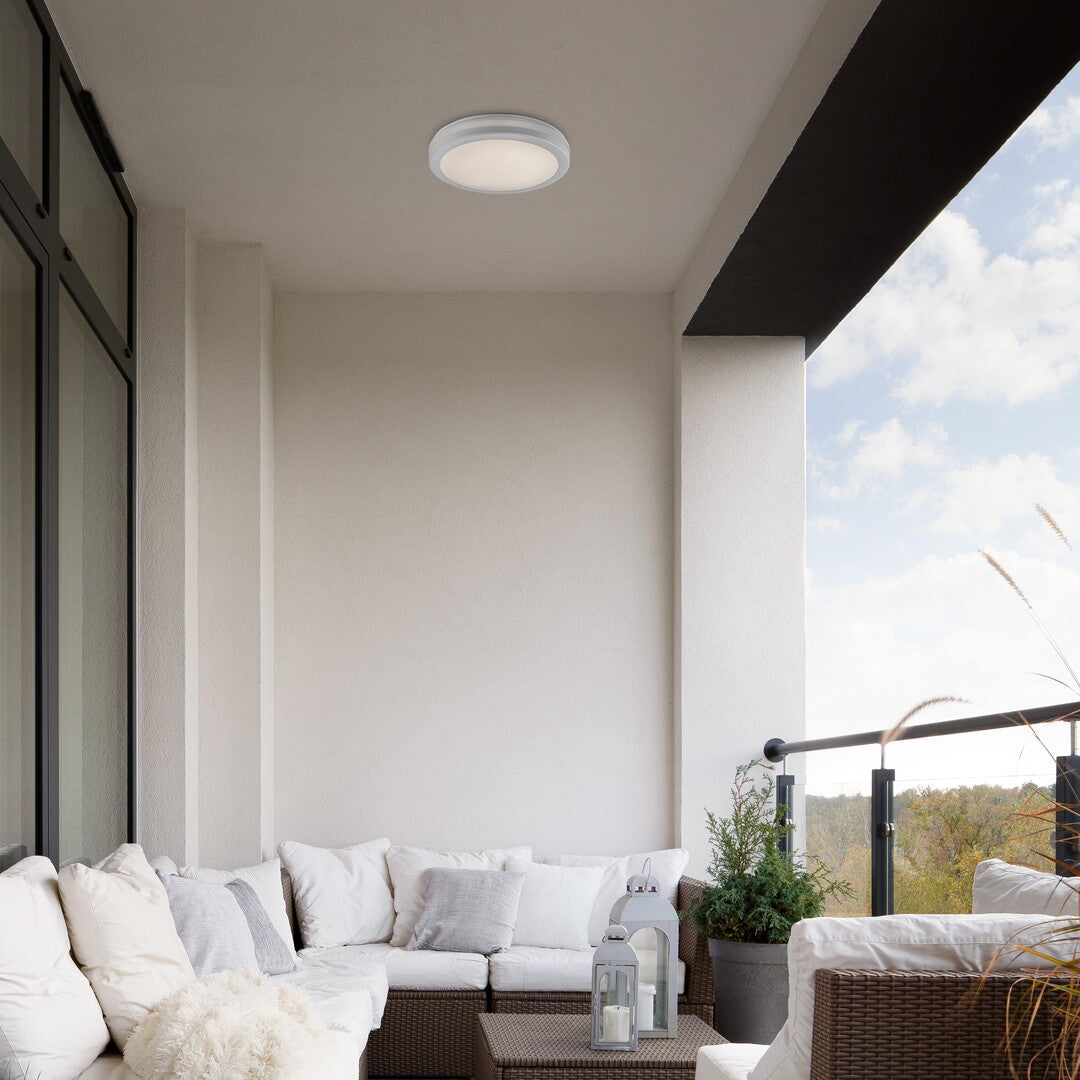 Plafoniera LED exterior Indre, alb, 28W, 2600lm, 3000K/4000K/6500K, IP54, Rabalux, 77036