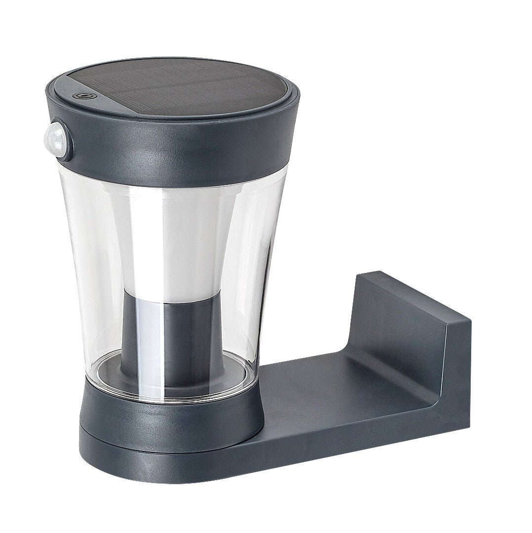 Aplica LED exterior solara Angers, gri, 3W, IP54, Rabalux, 77037