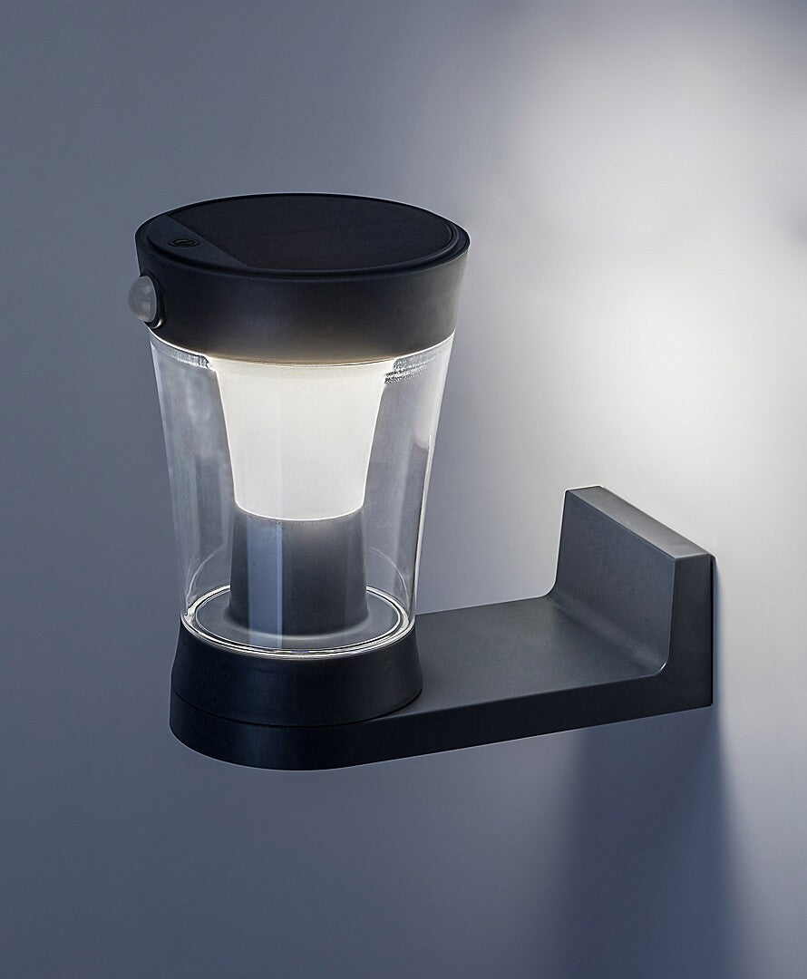 Aplica LED exterior solara Angers, gri, 3W, IP54, Rabalux, 77037