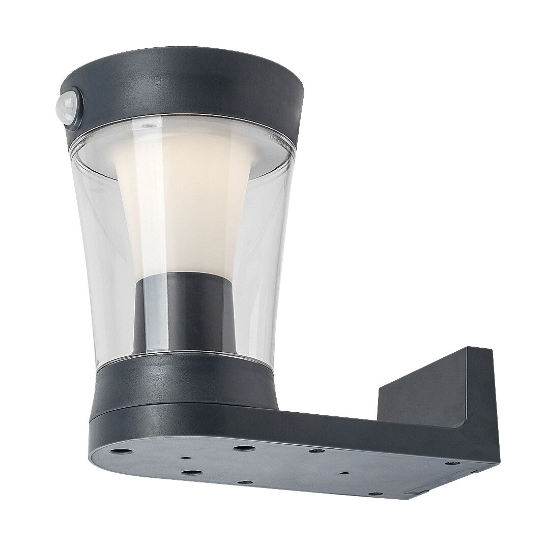 Aplica LED exterior solara Angers, gri, 3W, IP54, Rabalux, 77037