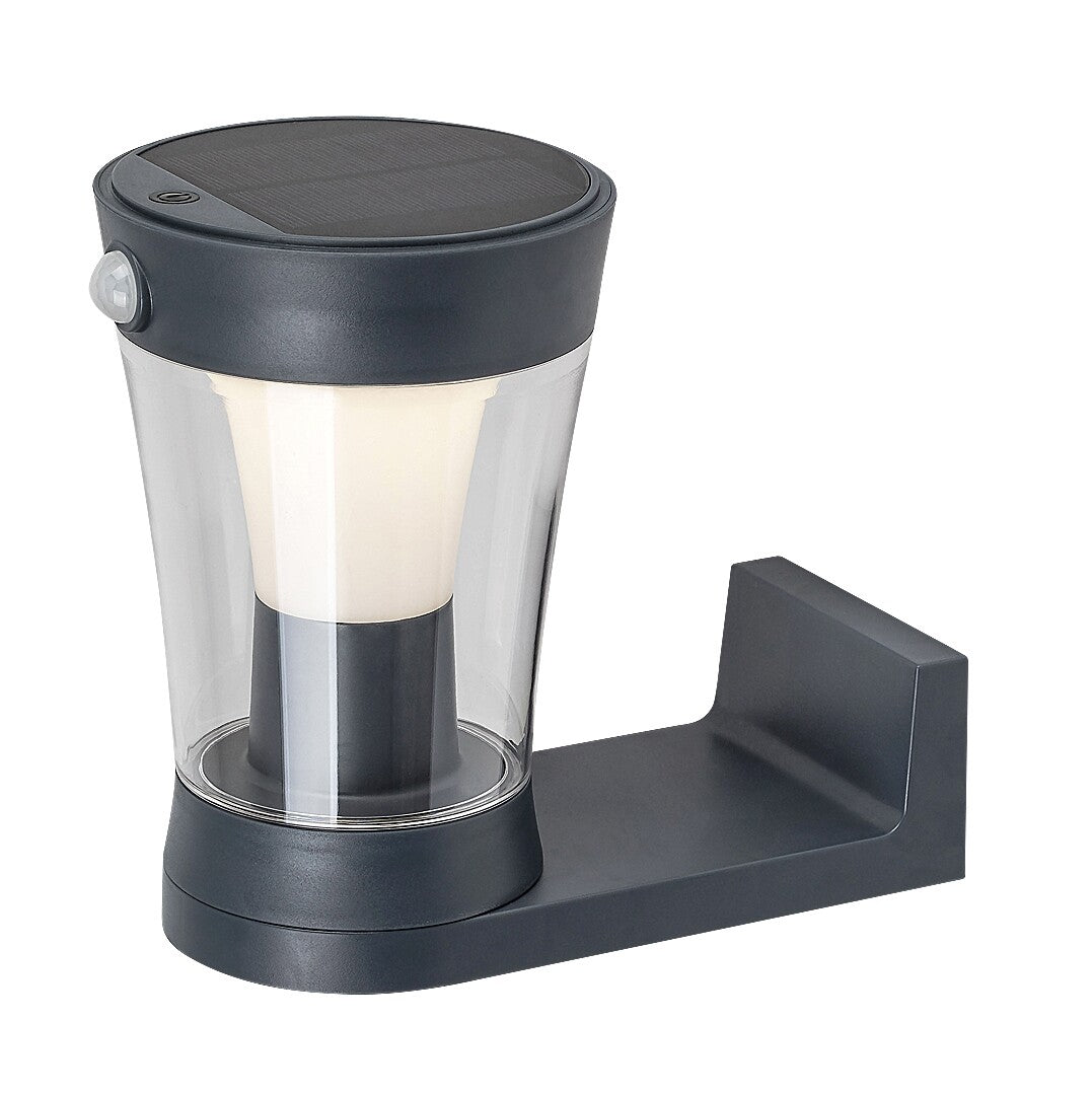 Aplica LED exterior solara Angers, gri, 3W, IP54, Rabalux, 77037