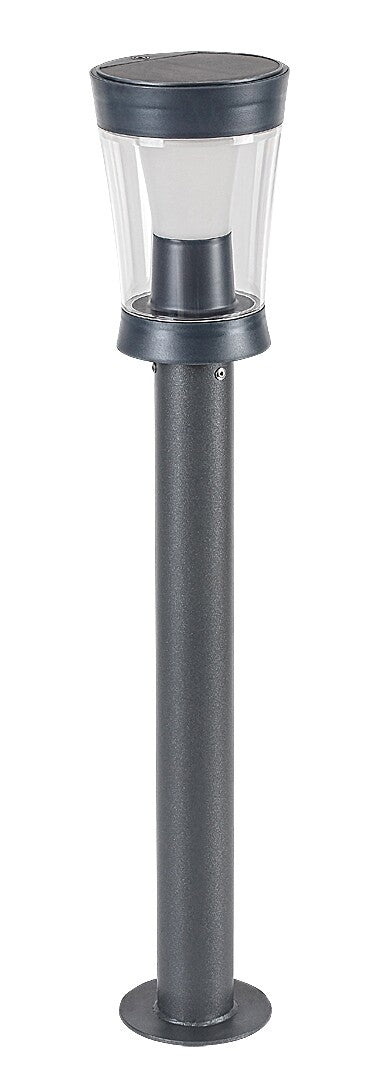 Stalp exterior LED solar Angers, gri, 3W, 3000lm, 4000K, H.63cm, IP65, Rabalux, 77038