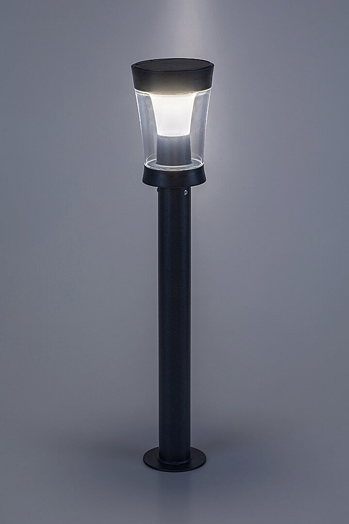 Stalp exterior LED solar Angers, gri, 3W, 3000lm, 4000K, H.63cm, IP65, Rabalux, 77038