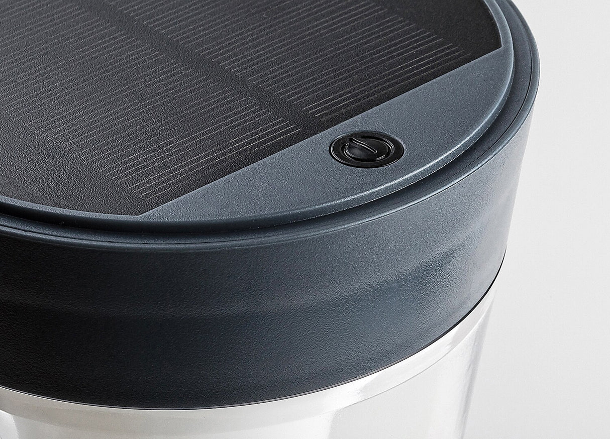 Stalp exterior LED solar Angers, gri, 3W, 3000lm, 4000K, H.63cm, IP65, Rabalux, 77038