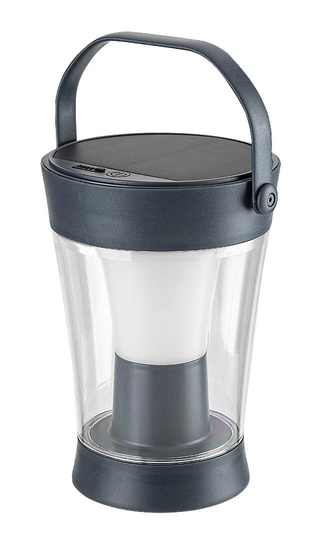 Veioza LED exterior solara Angers, gri, 3W, RGB, IP54, Rabalux, 77039