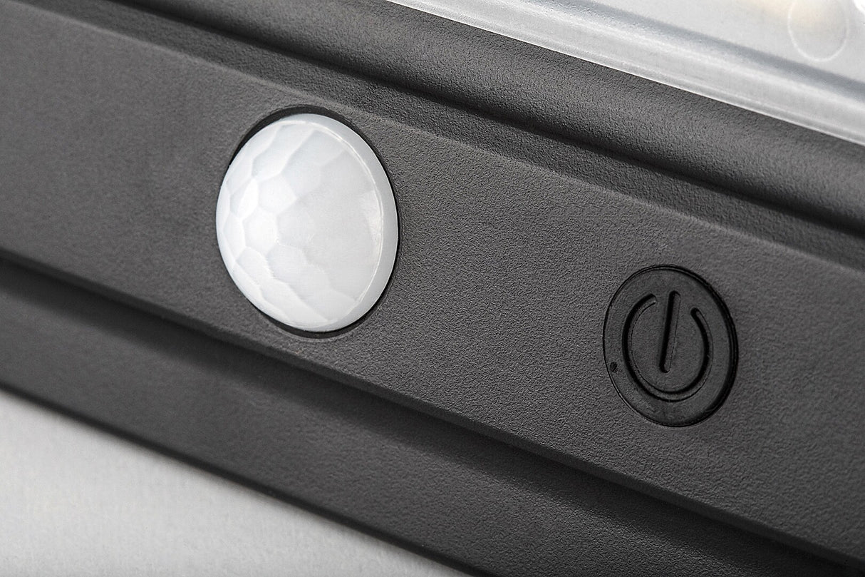 Aplica LED exterior solara Flaxton, negru, 7W, 700lm, 4000K, IP54, Rabalux, 77040