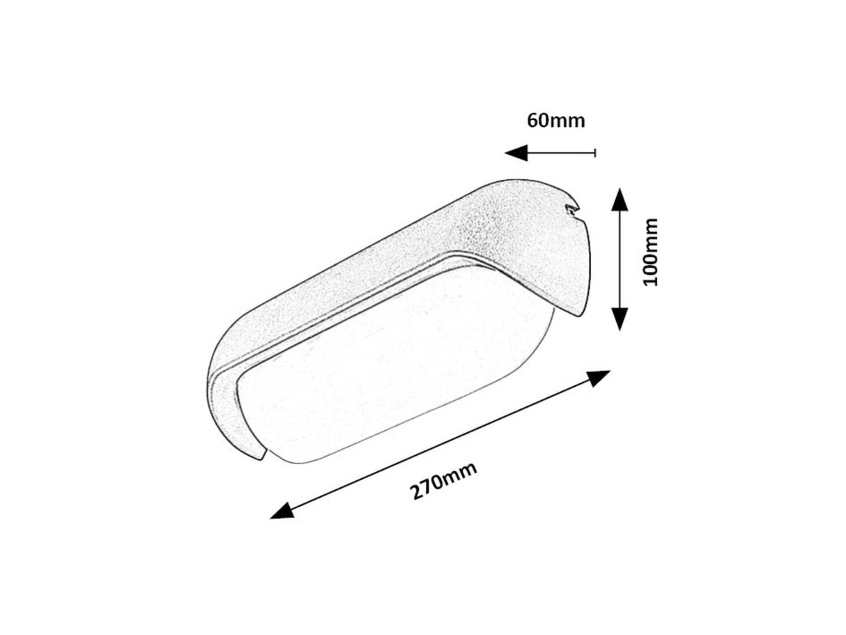 Aplica LED exterior Hulst, antracit, 13W, 850lm, 3000K, IP65, Rabalux, 77041