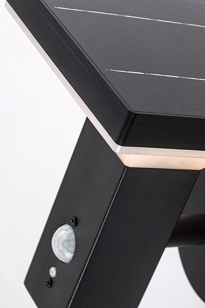 Aplica LED exterior solara Geleen, negru, 4W, IP44, Rabalux, 77044