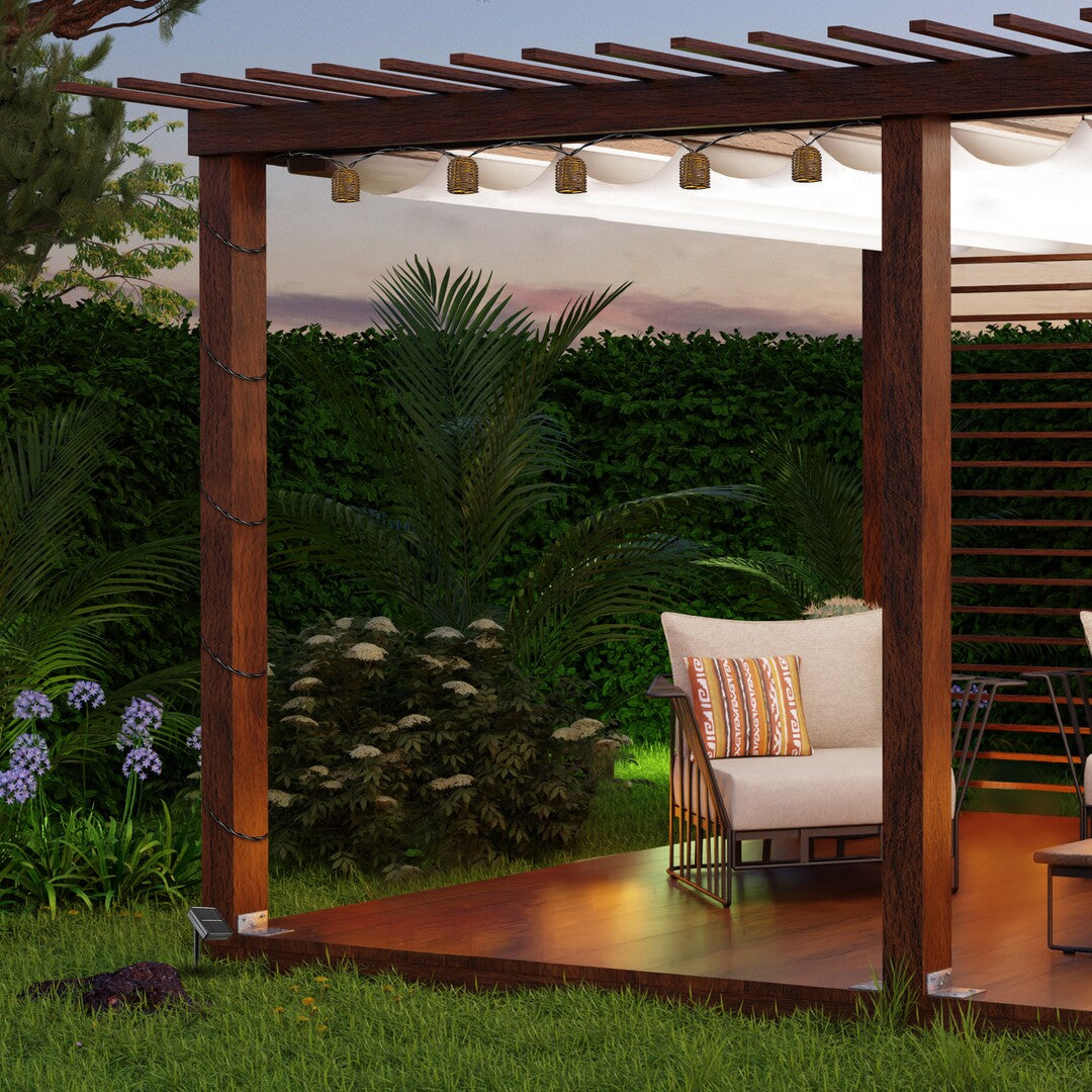 Ghirlanda LED exterior solara Rupit, negru, 0,6W, L.3m, IP44, Rabalux, 77047