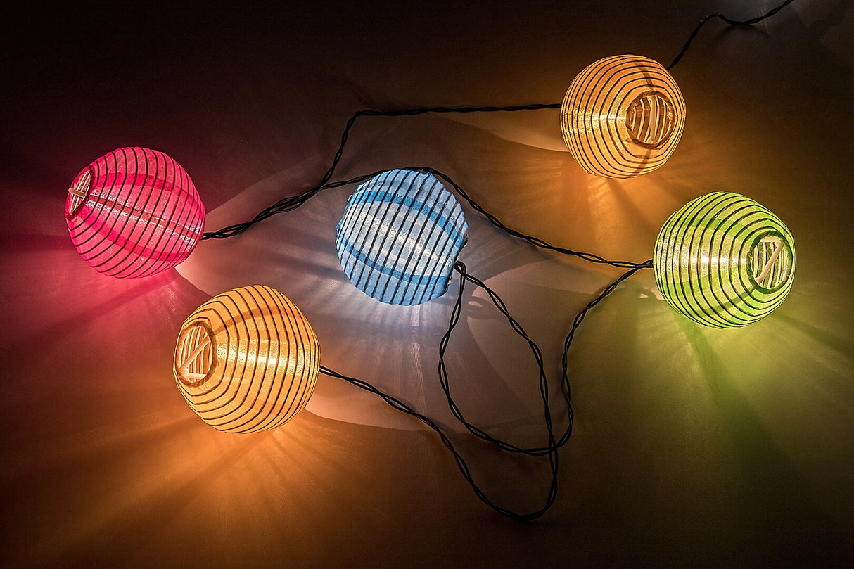 Ghirlanda LED exterior solara Titu, negru, 0,48W, L.2.3m, IP44, Rabalux, 77048