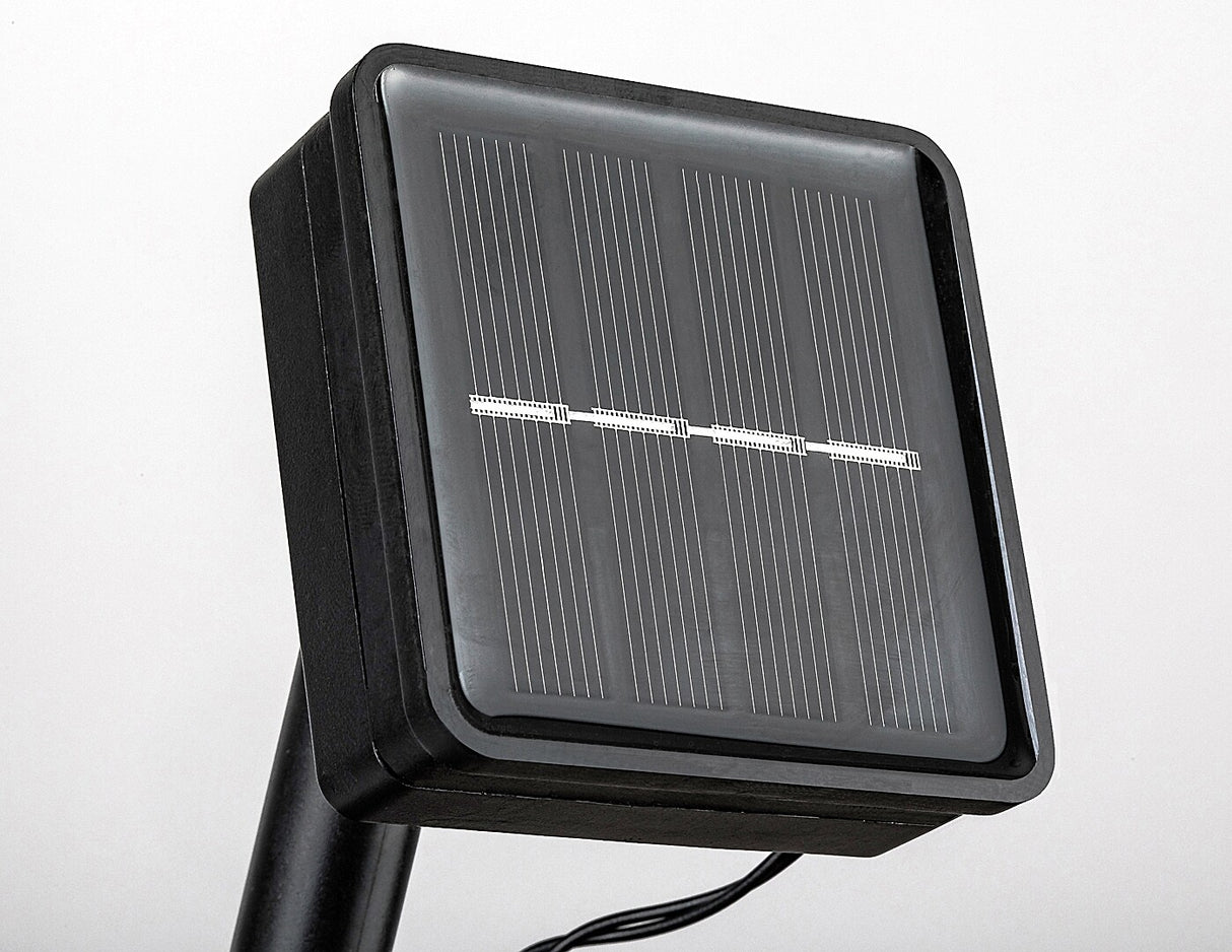 Ghirlanda LED exterior solara Titu, negru, 0,48W, L.2.3m, IP44, Rabalux, 77048