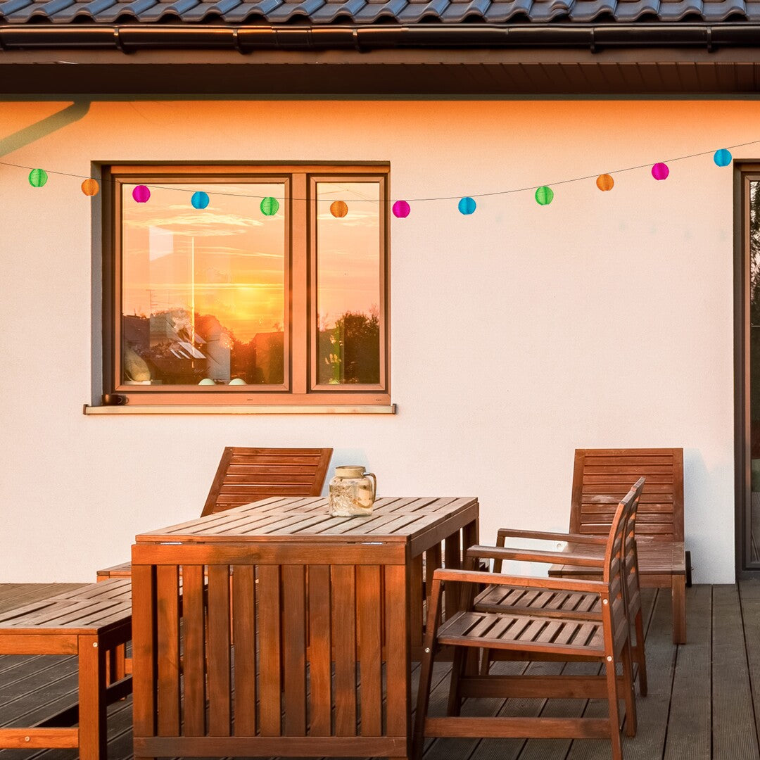 Ghirlanda LED exterior solara Titu, negru, 0,48W, L.2.3m, IP44, Rabalux, 77048