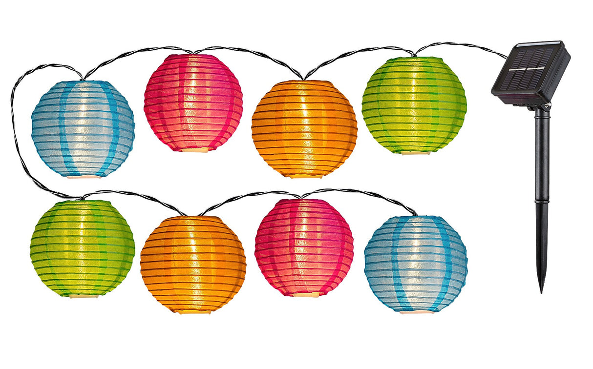 Ghirlanda LED exterior solara Titu, negru, 0,48W, L.2.3m, IP44, Rabalux, 77048