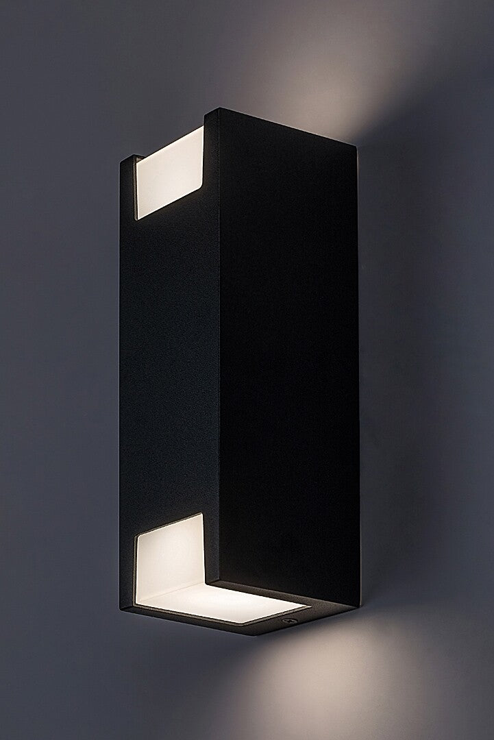 Aplica exterior Cernon, negru, 2 x GU10, IP44, Rabalux, 77055