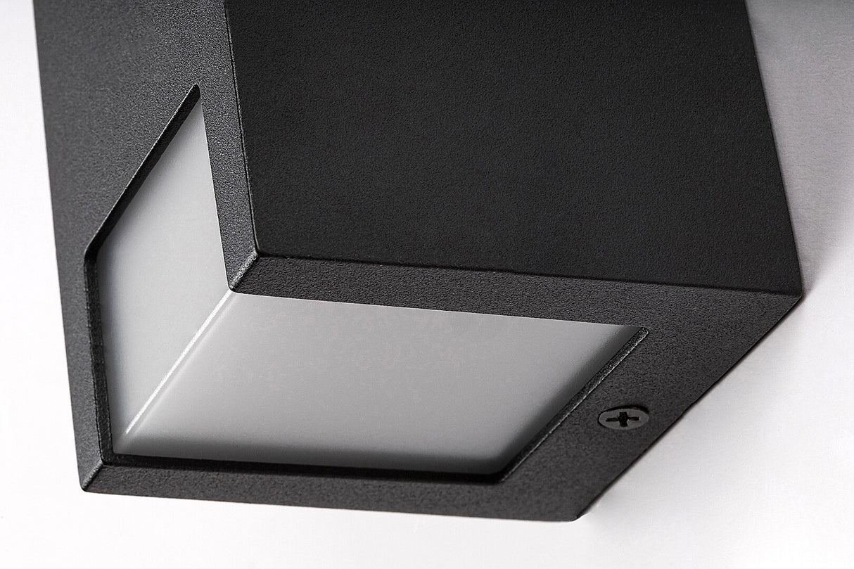 Aplica exterior Cernon, negru, 2 x GU10, IP44, Rabalux, 77055