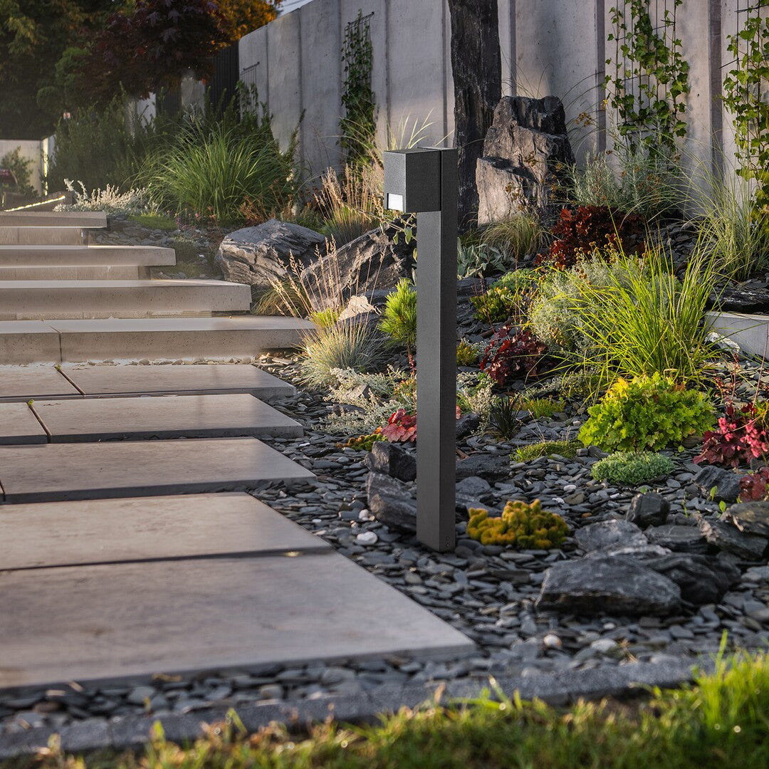 Stalp exterior Cernon, negru, 1 x GU10, H.80, IP44, Rabalux, 77056