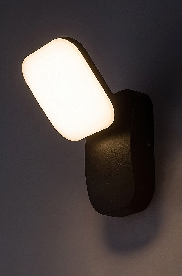 Aplica LED exterior Odiel, negru, 12W, 800lm, 3000K, IP44, Rabalux, 77057