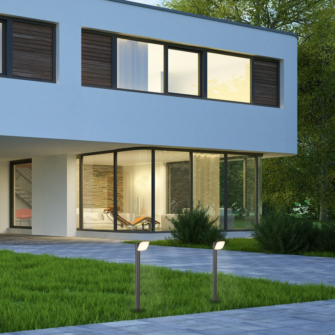 Stalp exterior LED Odiel, negru, 12W, 720lm, 3000K, H.80, IP44, Rabalux, 77060