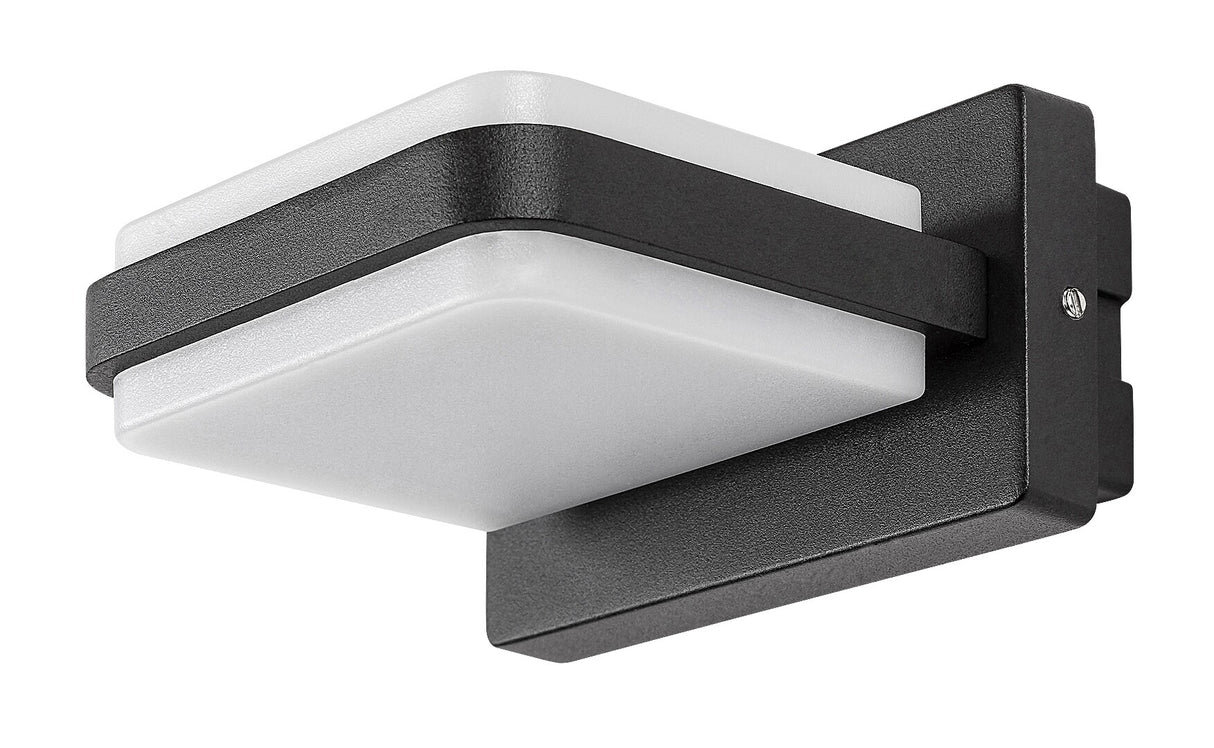 Aplica LED exterior Gendt, negru, 12W, 800lm, 3000K, IP44, Rabalux, 77061