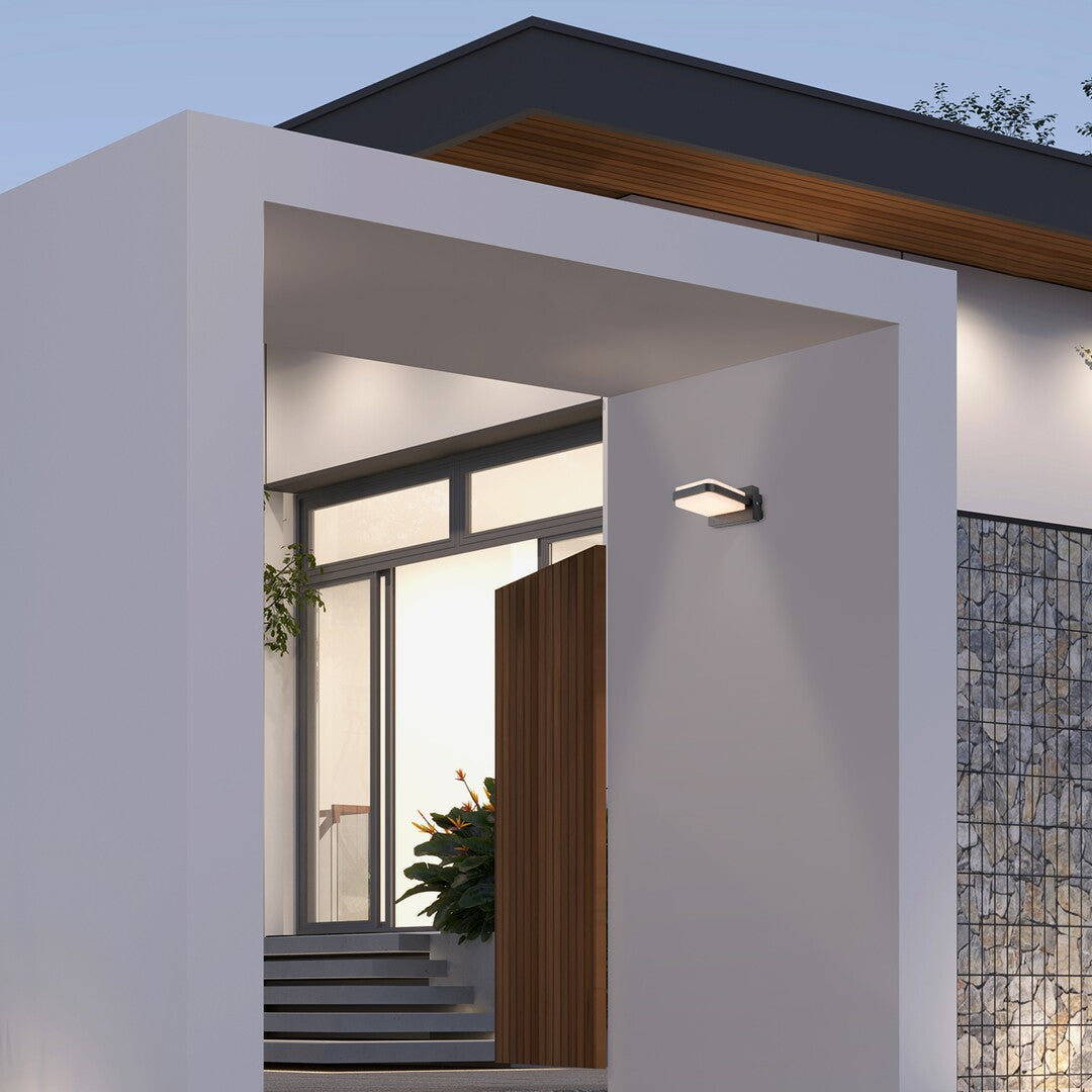 Aplica LED exterior Gendt, negru, 12W, 800lm, 3000K, IP44, Rabalux, 77061