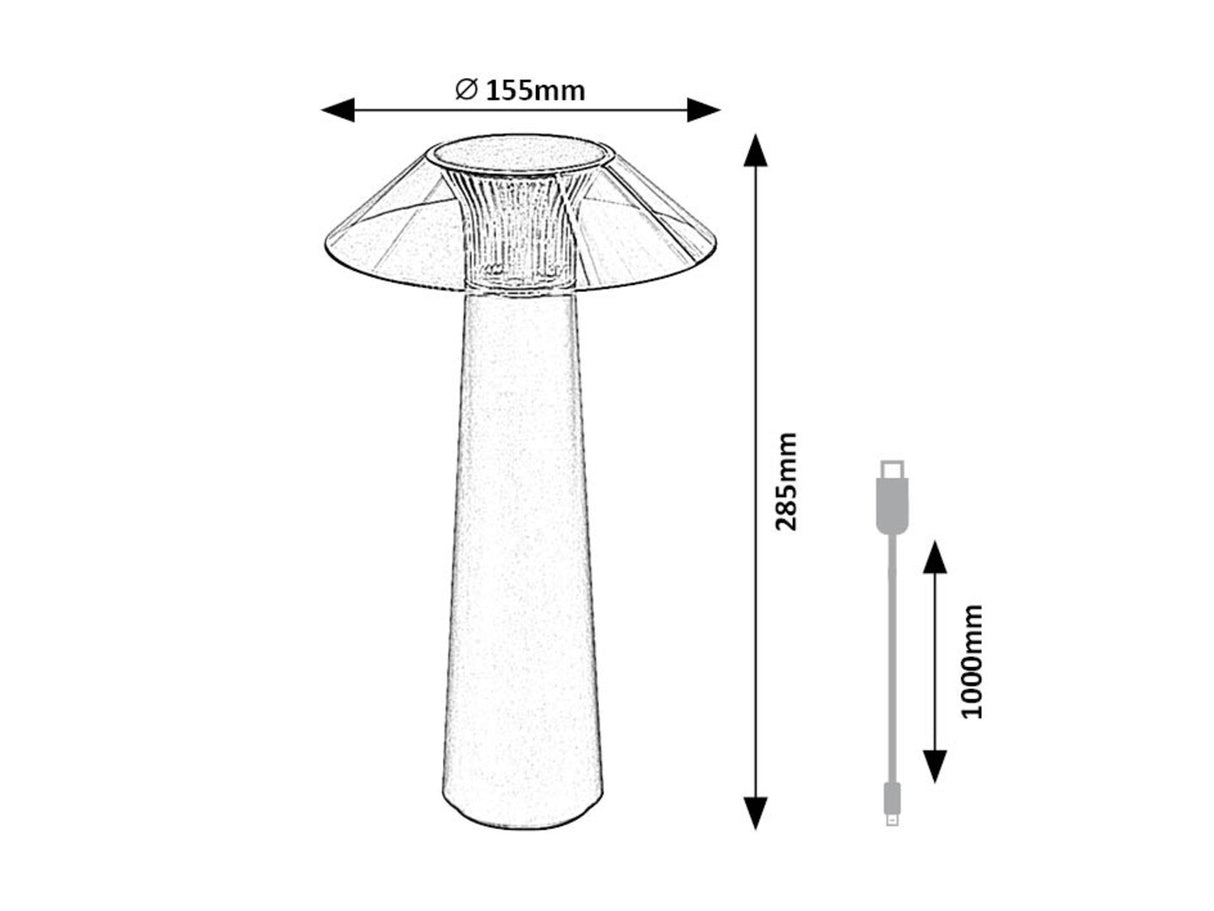 Veioza LED exterior Assen, negru, 5W, 40lm, 3000K, IP44, Rabalux, 77062