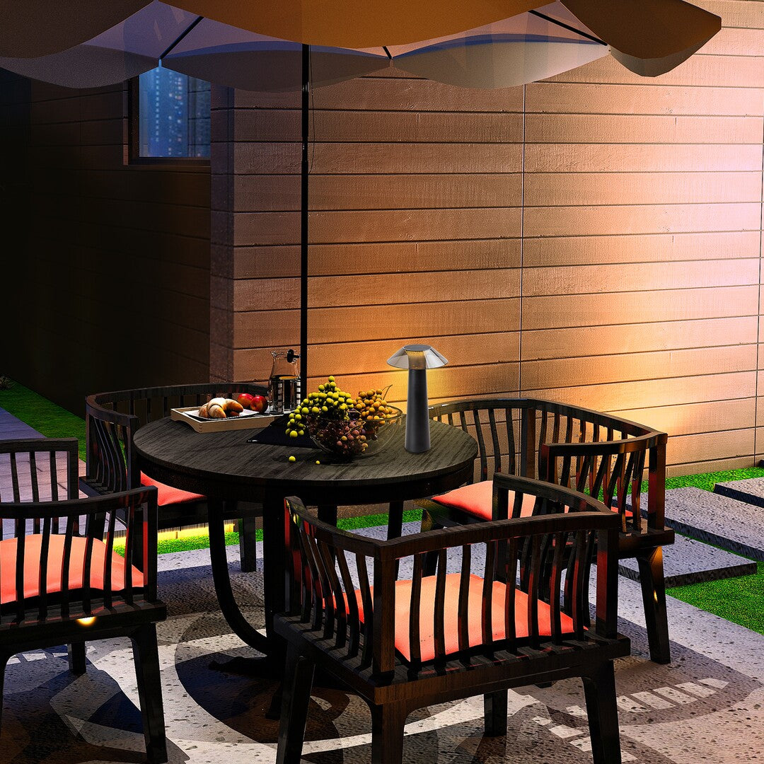 Veioza LED exterior Assen, negru, 5W, 40lm, 3000K, IP44, Rabalux, 77062