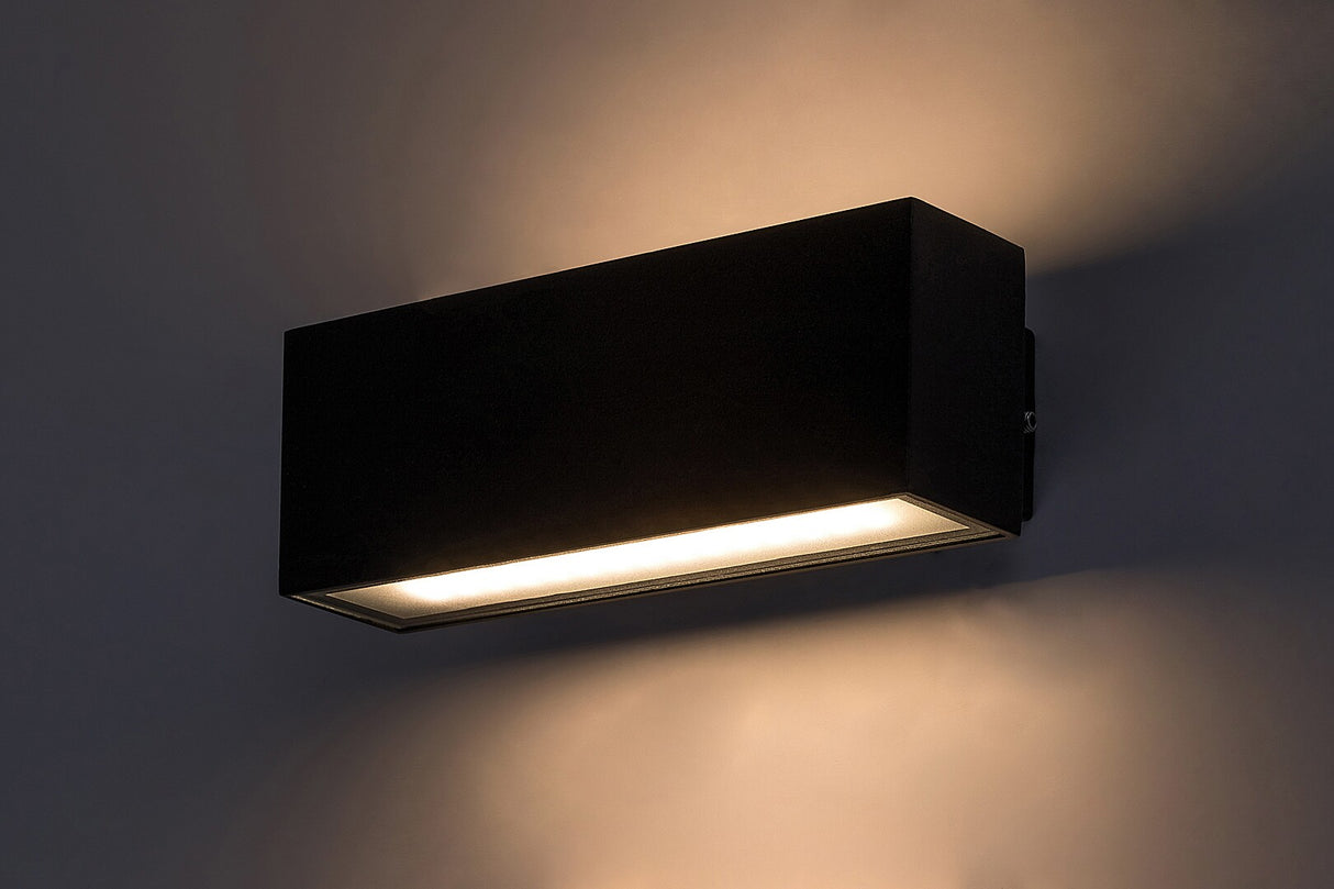 Aplica LED exterior Mataro, negru, 10W, 720lm, 4000K, IP54, Rabalux, 77075