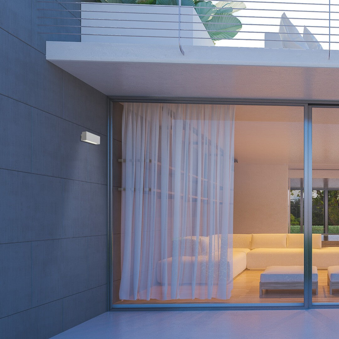 Aplica LED exterior Mataro, alb, 10W, 970lm, 4000K, IP54, Rabalux, 77076