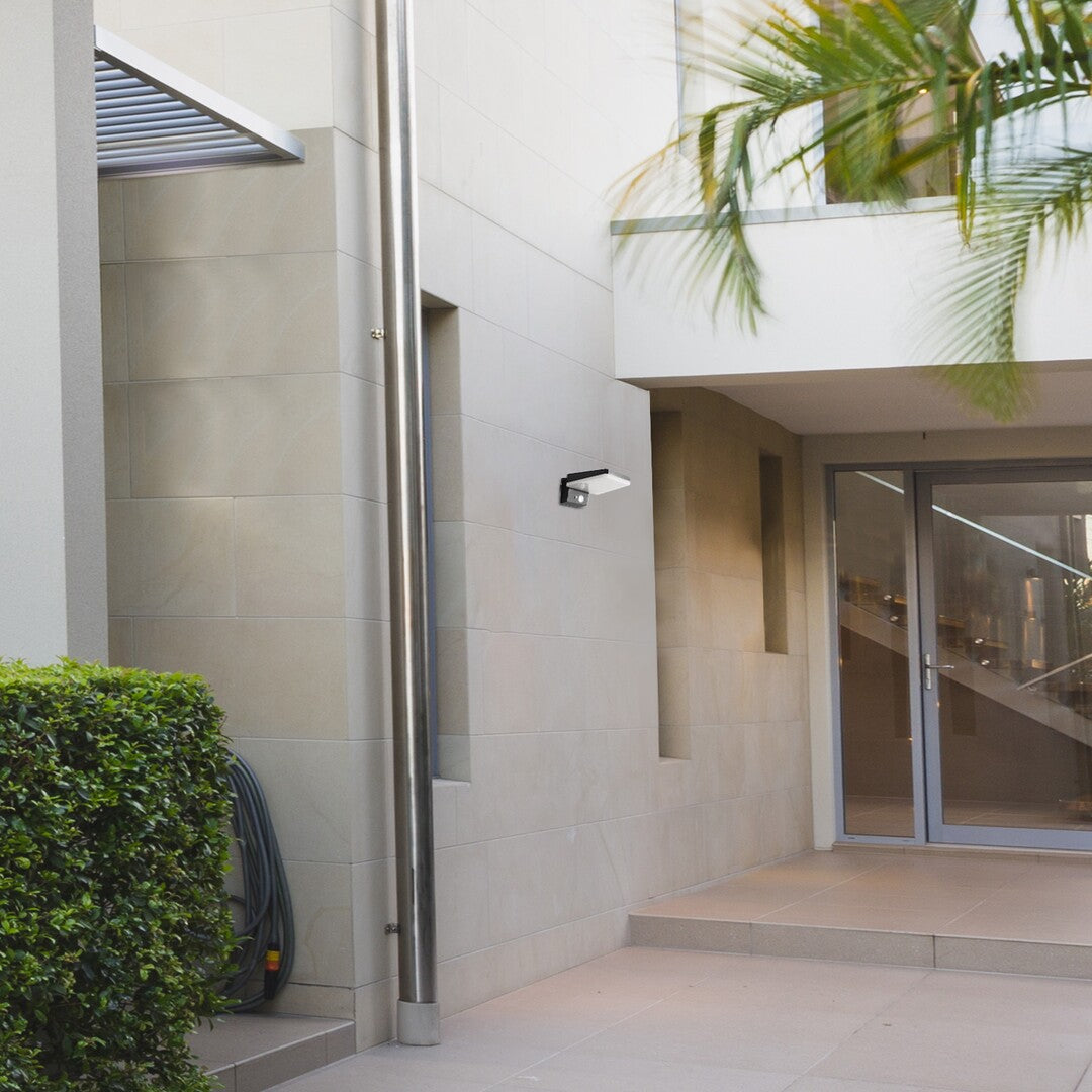 Aplica LED exterior solara Lasset, negru, 4.4W, IP54, Rabalux, 77078