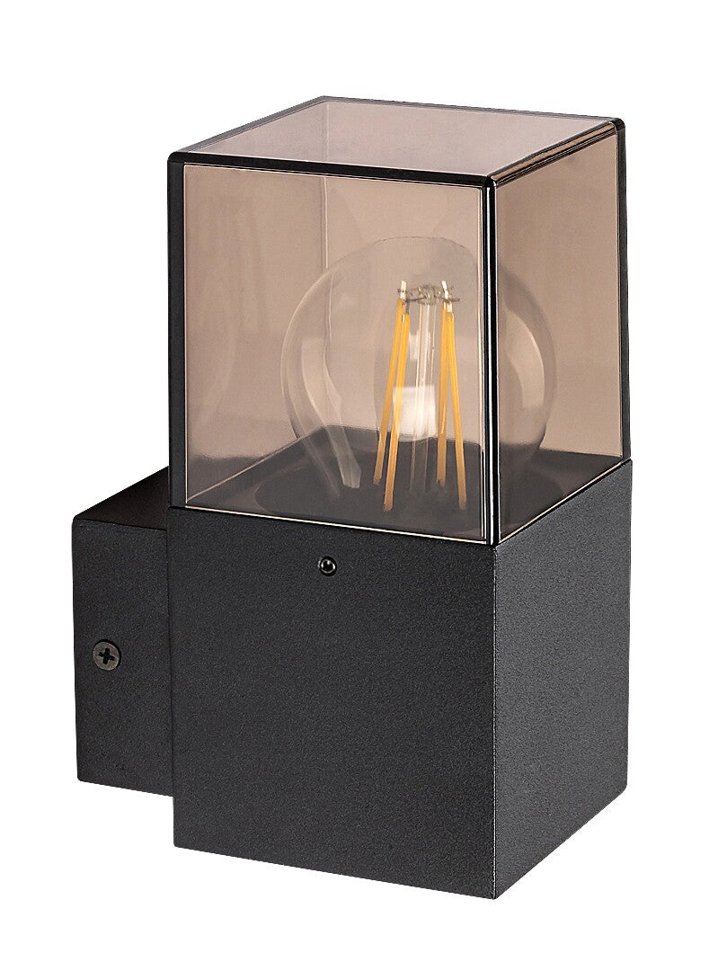 Aplica exterior Loanda, negru, 1 x E27, IP44, Rabalux, 77080