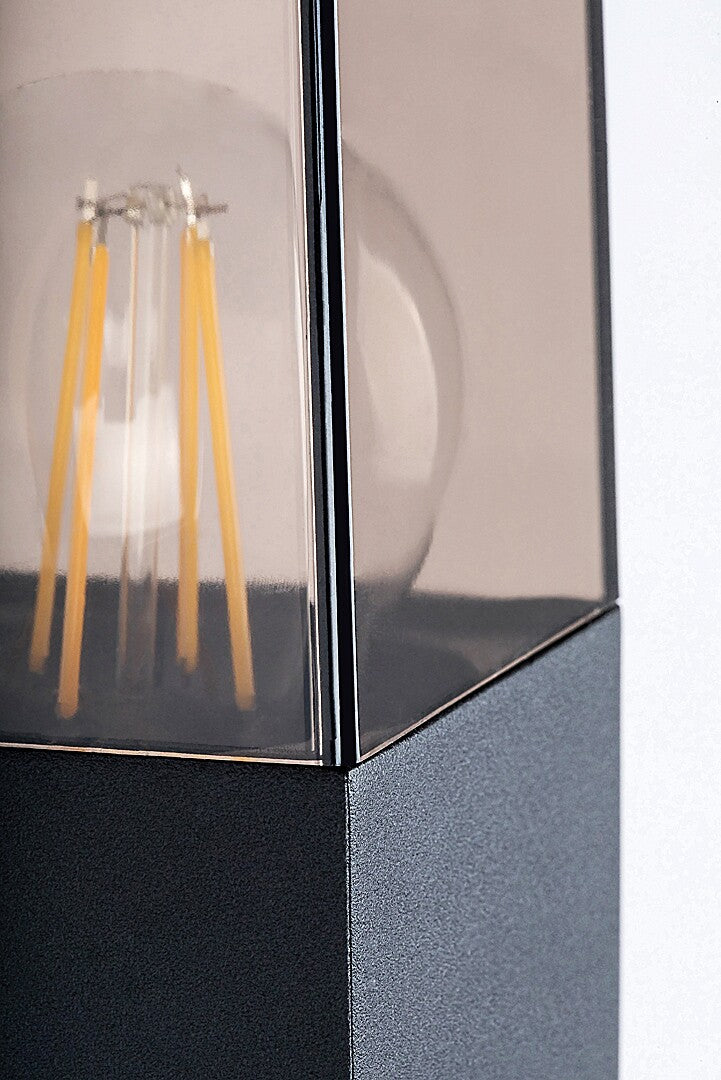 Aplica exterior Loanda, negru, 1 x E27, IP44, Rabalux, 77080