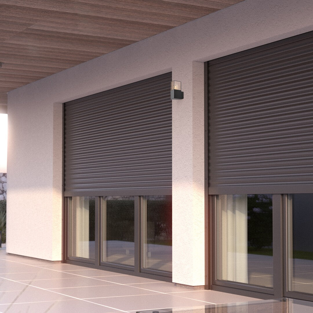 Aplica exterior Loanda, negru, 1 x E27, IP44, Rabalux, 77080