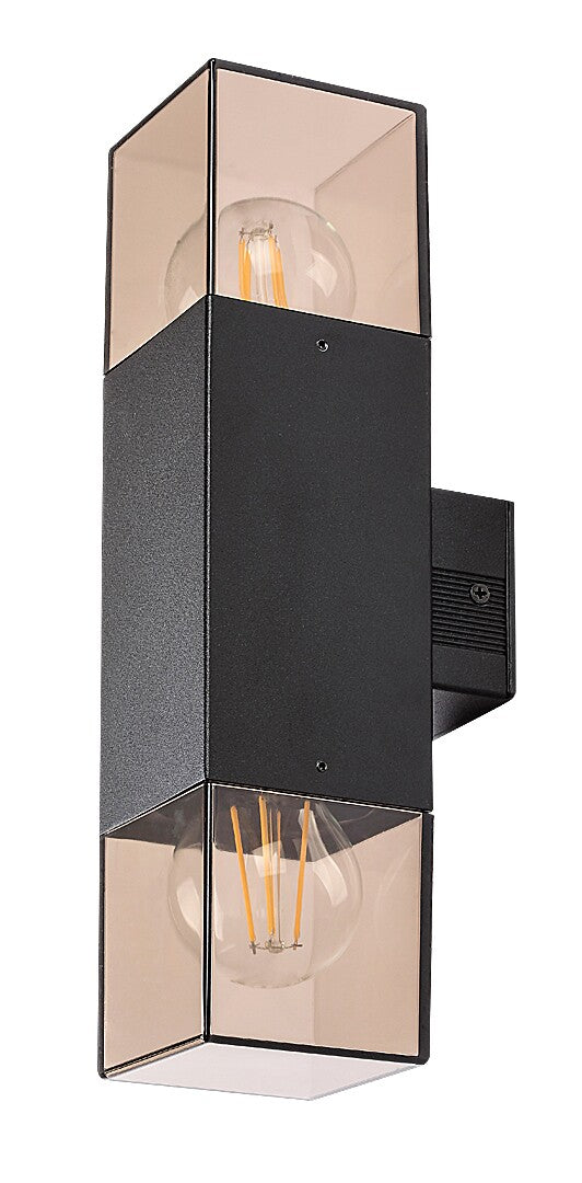 Aplica exterior Loanda, negru, 2 x E27, IP44, Rabalux, 77081