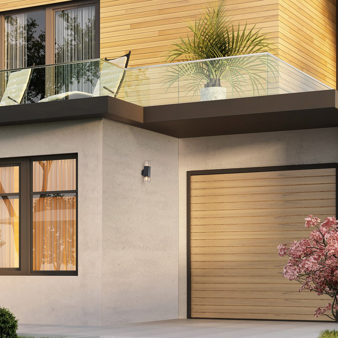 Aplica exterior Loanda, negru, 2 x E27, IP44, Rabalux, 77081