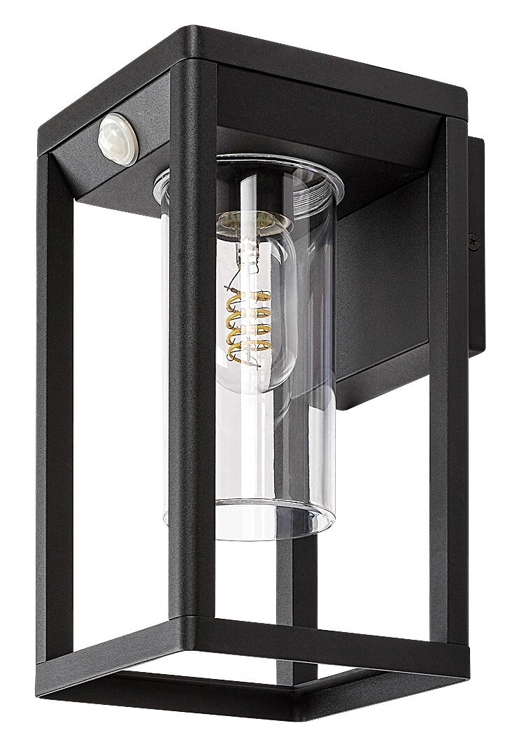 Aplica exterior Zernest, senzor de mișcare, negru, 1 x E27, IP54, Rabalux, 77086