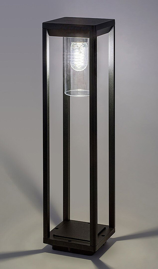 Stalp exterior Zernest, negru, 1 x E27, H.60cm, IP54, Rabalux, 77087