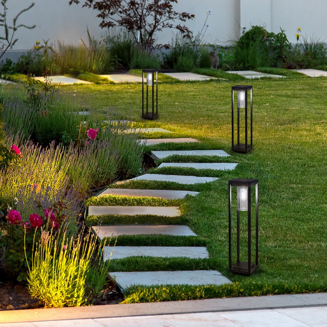 Stalp exterior Zernest, negru, 1 x E27, H.60cm, IP54, Rabalux, 77087