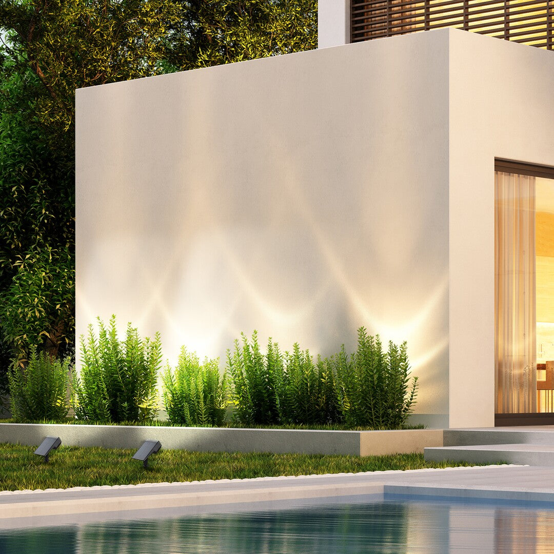 Miniproiector LED exterior solar Nantes, negru, 0,5W, 50lm, IP65, Rabalux, 77088