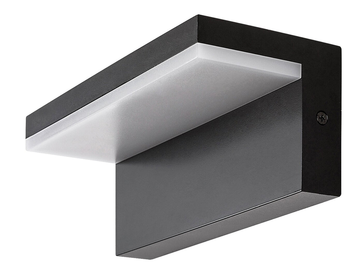 Aplica LED exterior Zaragoza, negru, 10W, 560lm, 4000K, IP54, Rabalux, 77092