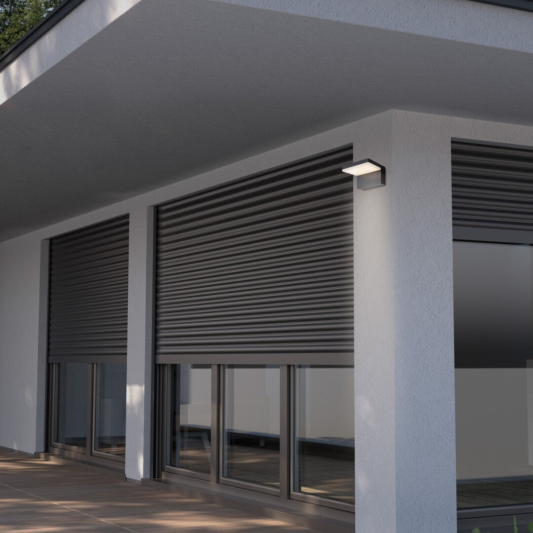 Aplica LED exterior Zaragoza, negru, 10W, 560lm, 4000K, IP54, Rabalux, 77092