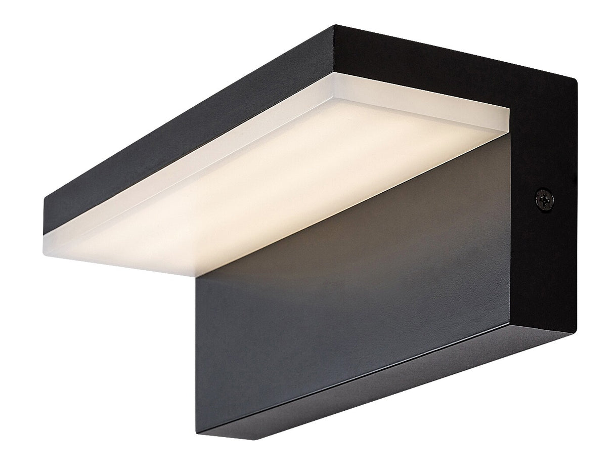 Aplica LED exterior Zaragoza, negru, 10W, 560lm, 4000K, IP54, Rabalux, 77092