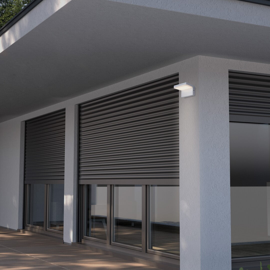 Aplica LED exterior Zaragoza, alb, 10W, 780lm, 4000K, IP54, Rabalux, 77093