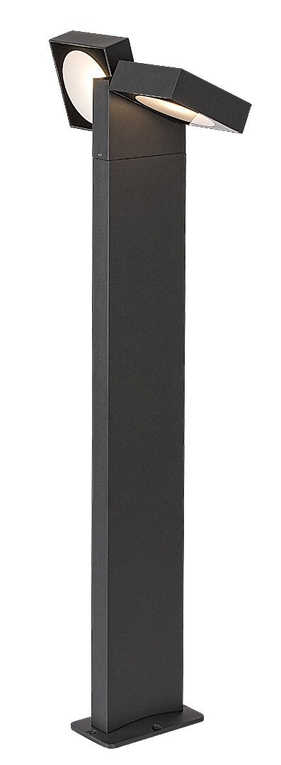 Stalp LED exterior LED Telde, antracit, 14W, 900lm, 3000K, H.75, IP54, Rabalux, 77102