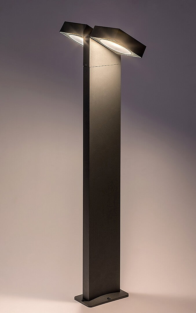 Stalp LED exterior LED Telde, antracit, 14W, 900lm, 3000K, H.75, IP54, Rabalux, 77102