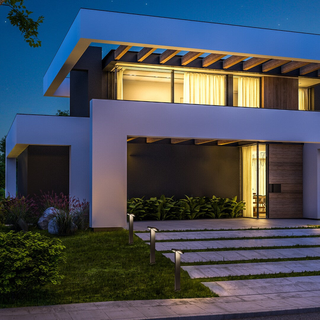 Stalp LED exterior LED Telde, antracit, 14W, 900lm, 3000K, H.75, IP54, Rabalux, 77102