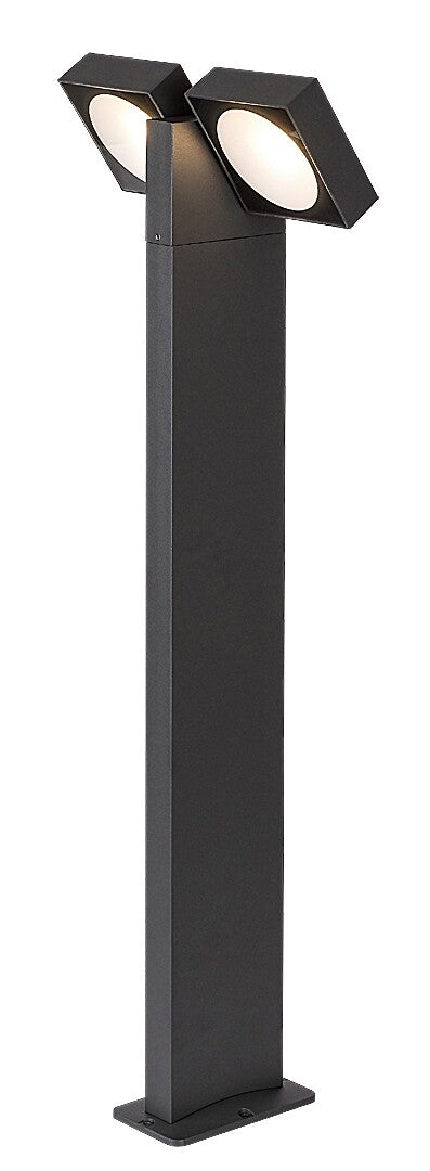 Stalp LED exterior LED Telde, antracit, 14W, 900lm, 3000K, H.75, IP54, Rabalux, 77102