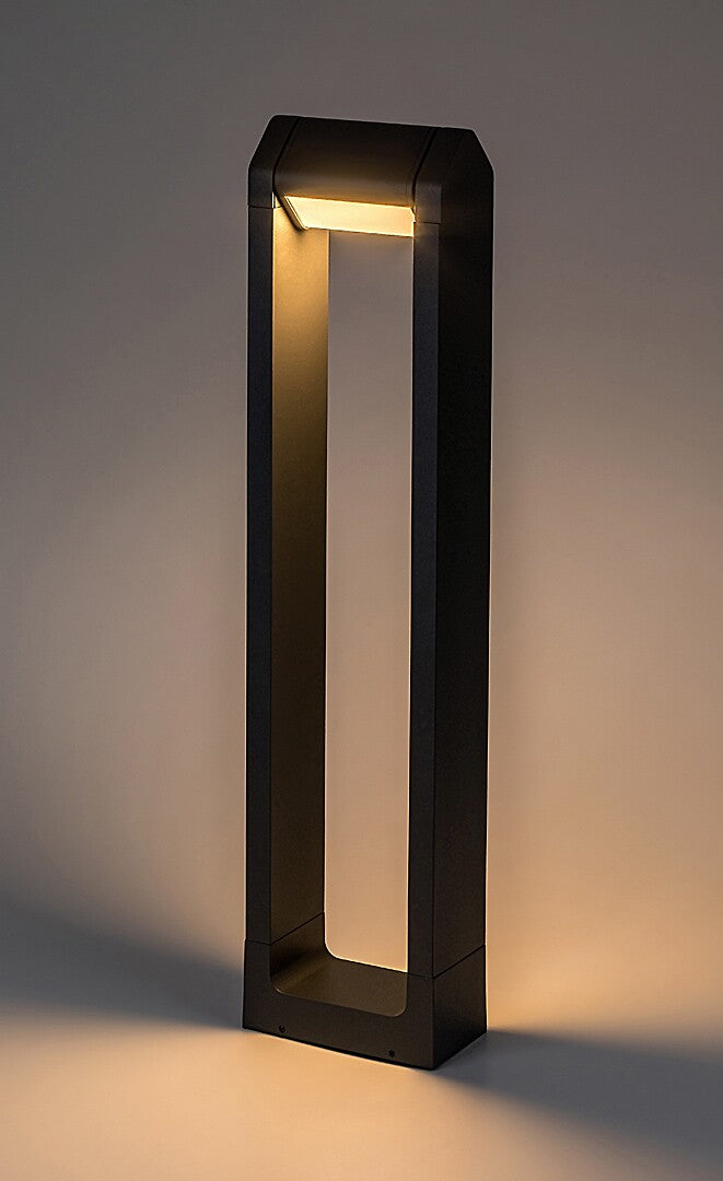 Stalp exterior LED Medna, antracit, 8W, 530lm, 3000K, H.65, IP54, Rabalux, 77104