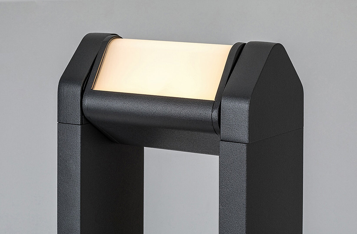 Stalp exterior LED Medna, antracit, 8W, 530lm, 3000K, H.65, IP54, Rabalux, 77104