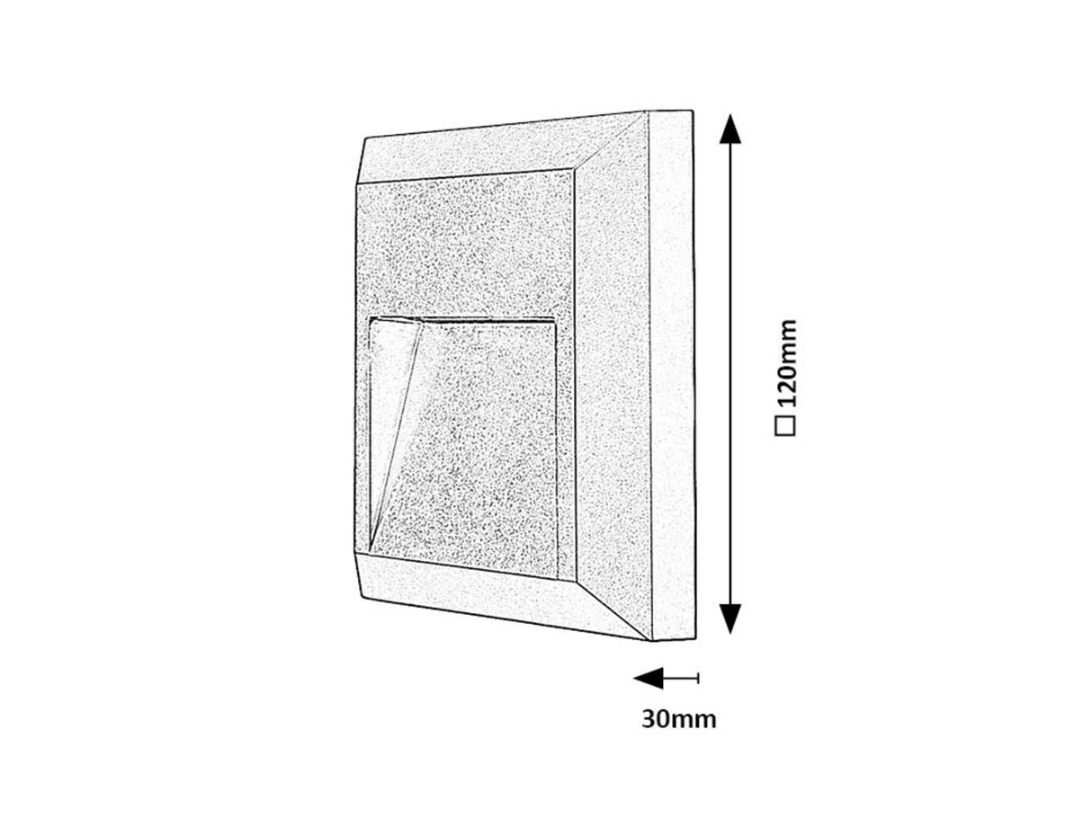 Aplica LED exterior Trento, antracit, 4W, 180lm, 4000K, IP65, Rabalux, 77105