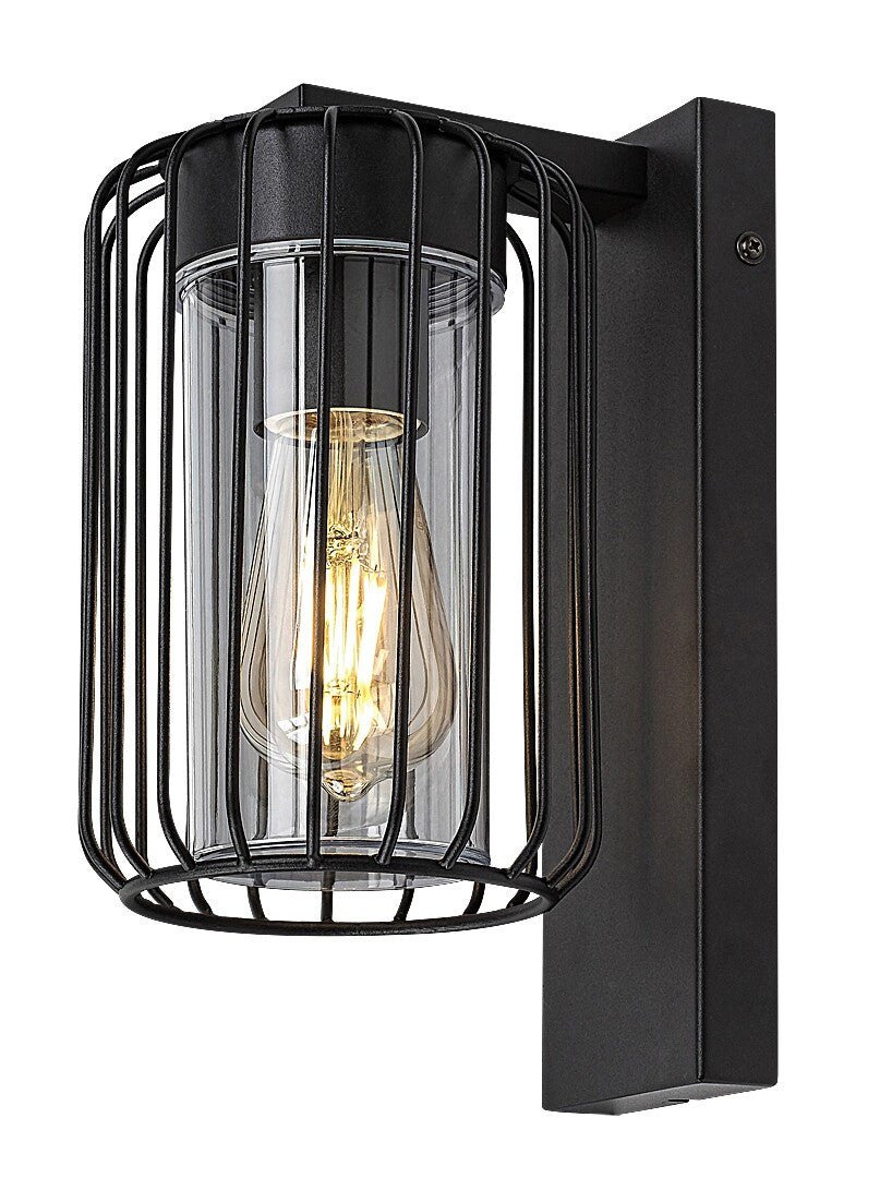 Aplica exterior Tarpa, negru, 1 x E27, IP44, Rabalux, 77106